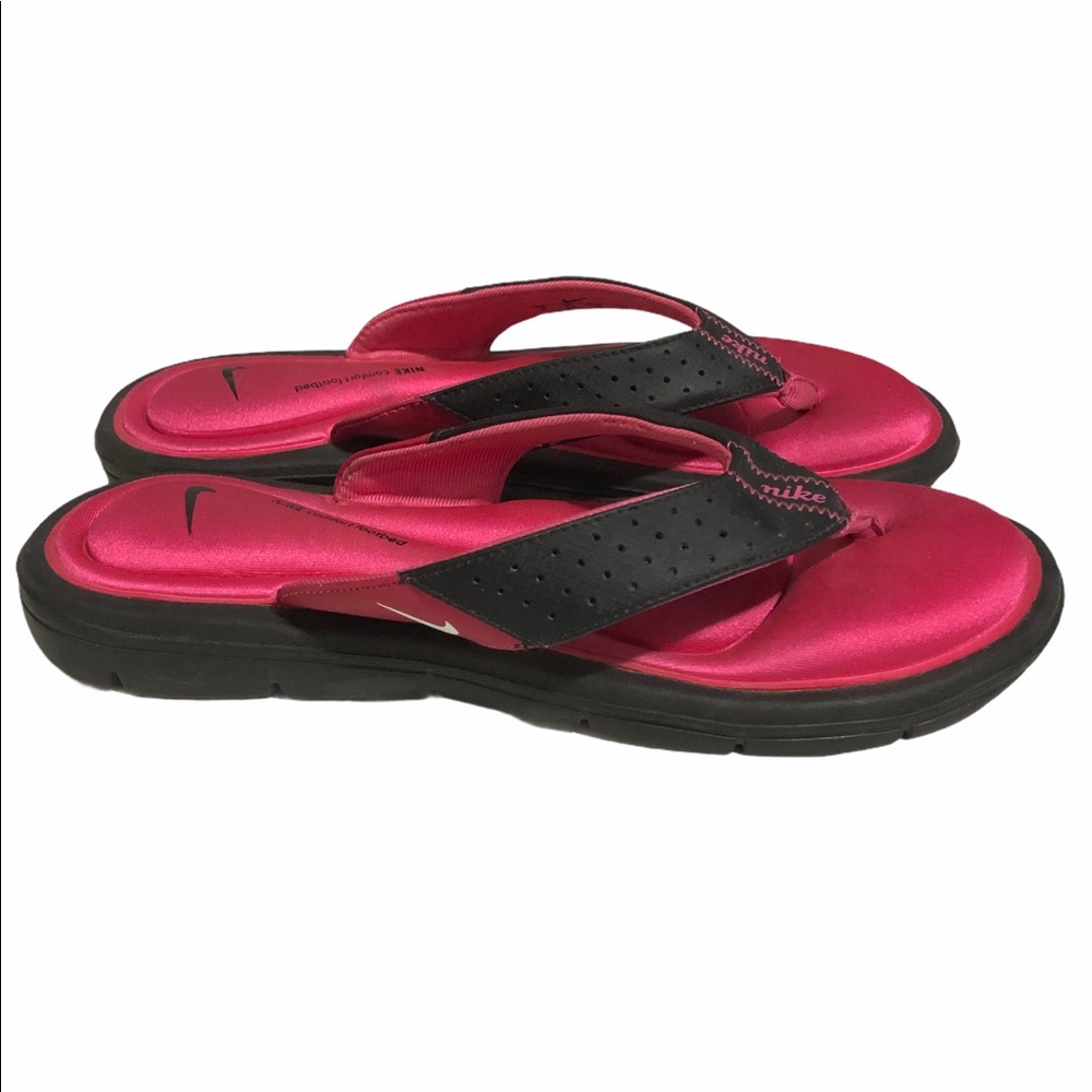 Nike Pink Comfort Footbed Flip Flop Sandals Size 8